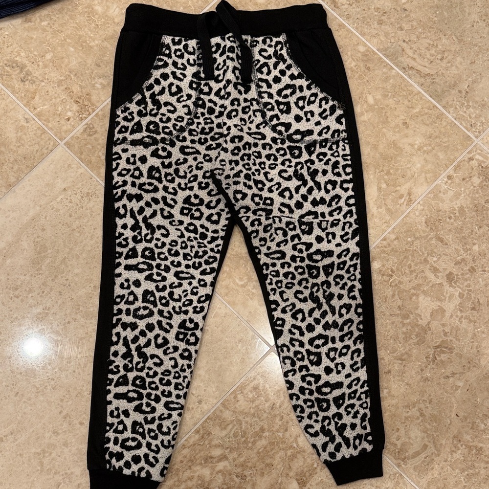 Leopard Print Kids Jogger Pants by So Twee Miss Grant